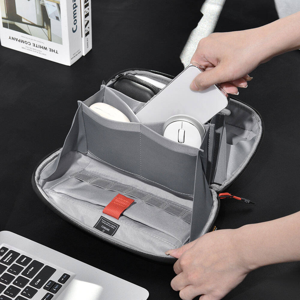 Wiwu Warriors Tech Pouch X Pro Dupont Cordura 1000D Naylon Kumaş Macbook Aksesuar Çantası Wiwu Warriors Tech Pouch X Pro Dupont Cordura 1000D Naylon Kumaş Macbook Aksesuar Çantası